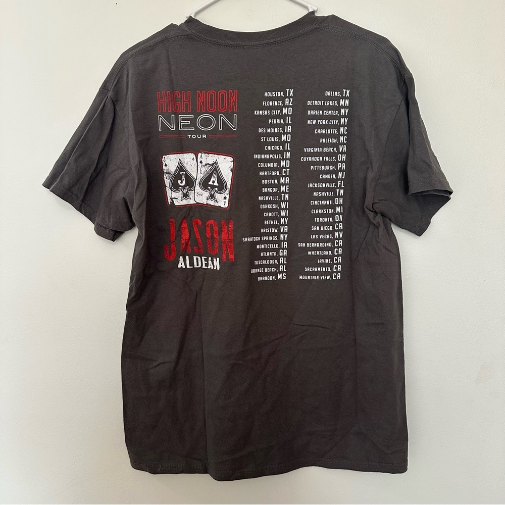 Jason Aldean High Noon Neon Tour Shirt Tee Size Medium‎ Gildan 100% Cotton - Picture 5 of 6